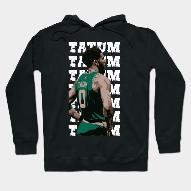 Jayson Tatum Basketball Hoodie by Playful Creatives